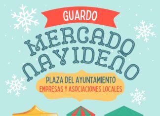 Cartel Mercado Navidad Guardo