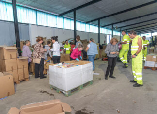 La Diputación de Palencia reúne un total de 335 palés con alimentos y productos destinados a los afectados de la DANA DANA diputación palencia