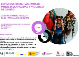 Cocemfe CyL organiza un encuentro en Palencia para abordar la violencia de género en mujeres con discapacidad Cocemfe Castilla y León celebra un encuentro en Palencia para abordar la violencia de género en mujeres con discapacidad