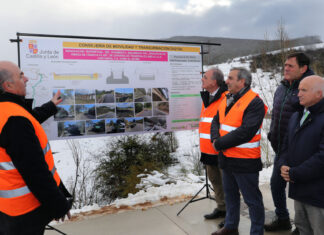 La Junta incrementa hasta los 9,7 millones de euros la inversión para mejorar la carretera que une Cervera de Pisuerga con Cantabria El consejero de Movilidad y Transformación Digital visita las obras de la CL-627 de Cervera de Pisuerga al límite con Cantabria