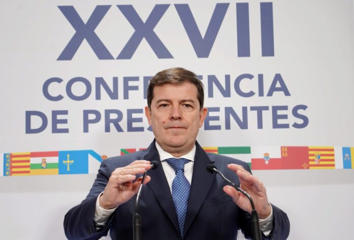 El presidente de la Junta de Castilla y León, Alfonso Fernández Mañueco, participa en la XXVII Conferencia de Presidentes Autonómicos. / Miriam Chacón (ICAL)