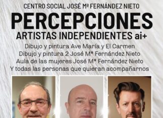 Este miércoles 4 de diciembre, nueva visita guiada de “Percepciones” en el CEAS Fernández Nieto Cartel 'Percepciones' Artistas Independientes, miércoles 4 de diciembre