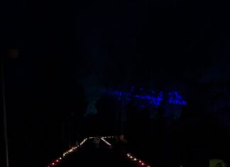 Corriendo (con velas) por Palencia