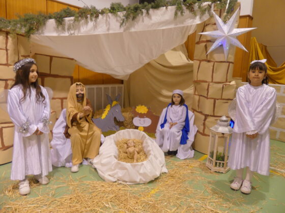 El Colegio Divino Maestro FE de Palencia presenta su tradicional bel&eacute;n viviente