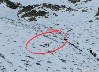 Rescatado un montañero que se lesionó en el Pozo de las Lomas Imagen del rescate, 112 Cyl