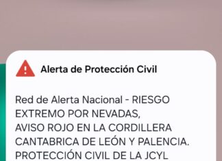 Es-Alert se activa por primera vez en Palencia