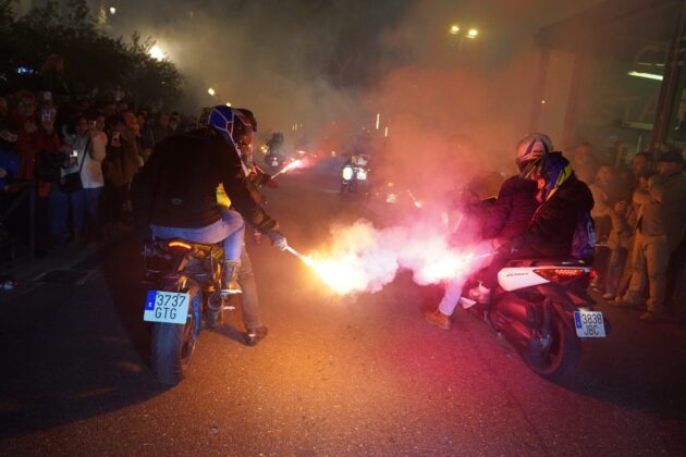 Concentraci&oacute;n motorista Ping&uuml;inos