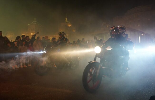 Concentraci&oacute;n motorista Ping&uuml;inos