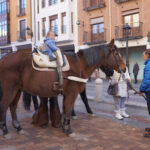 Bendición de los animales cpn motivo de San Antón Abad, en la iglesia de San Miguel