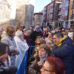 Bendición de los animales cpn motivo de San Antón Abad, en la iglesia de San Miguel