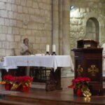 Bendición de los animales cpn motivo de San Antón Abad, en la iglesia de San Miguel