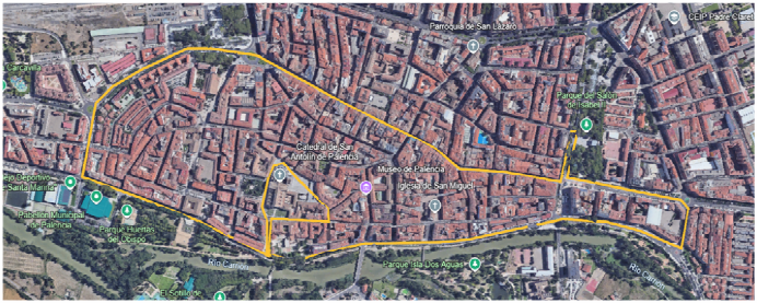 Recorrido de la carrera solidaria Ruta 091