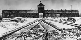 Imagen de archivo. La entrada de Auscwhitz II-Birkenau a la que los prisioneros llamaban la puerta de la muerte. © Museo de Auscwhitz