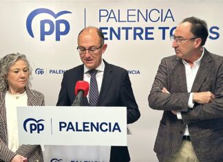 Los senadores del PP por Palencia, María José Ortega, Jorge D. Antolín y Alfonso Polanco