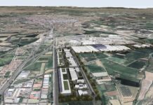 Infografía del nuevo polígono industrial de Villamuriel de Cerrato