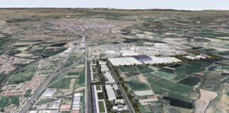Infografía del nuevo polígono industrial de Villamuriel de Cerrato