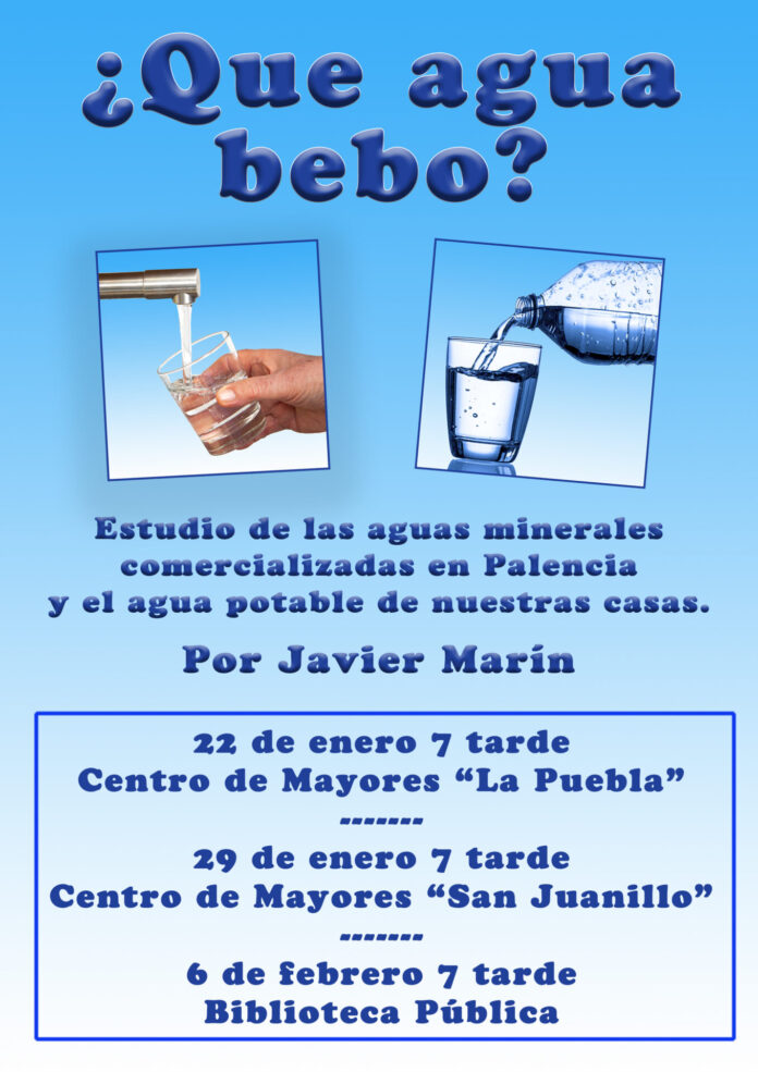 Cartel ¿Qué agua bebo? por Javier Marín