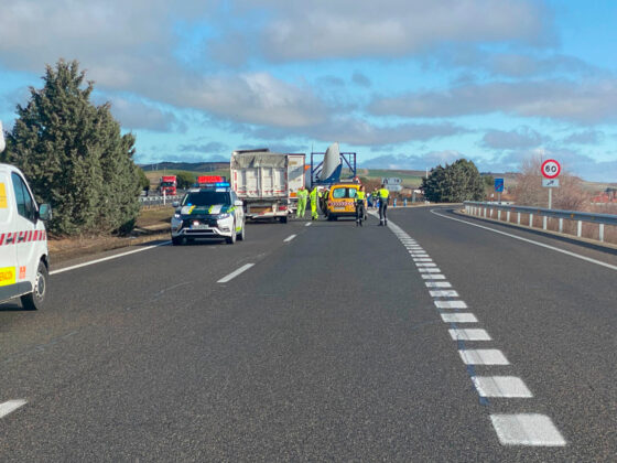 Accidente aspas de molino de viento en Magaz de Pisuerga