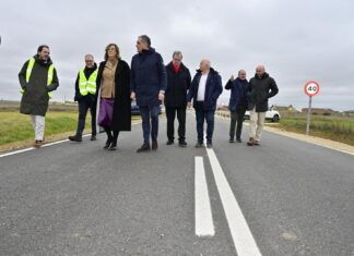 La Diputación de Palencia mejora la seguridad de la carretera entre Villalumbroso y Abastas