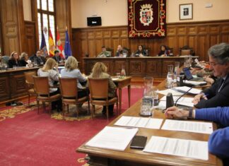 Imagen del Pleno del Ayuntamiento de Palencia