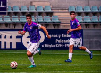 El Palencia CF deja escapar la victoria ante el Ciudad Rodrigo (1-1) Palencia CF, Jorge Rodríguez y David Amez
