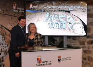 El presidente de la Junta de Castilla y León, firma el Protocolo General de Actuación para el desarrollo residencial 'Vega de las Claras' en Aguilar de Campoo (Palencia)