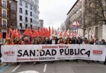 Manifestación en defensa de la sanidad pública