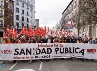 Manifestación en defensa de la sanidad pública