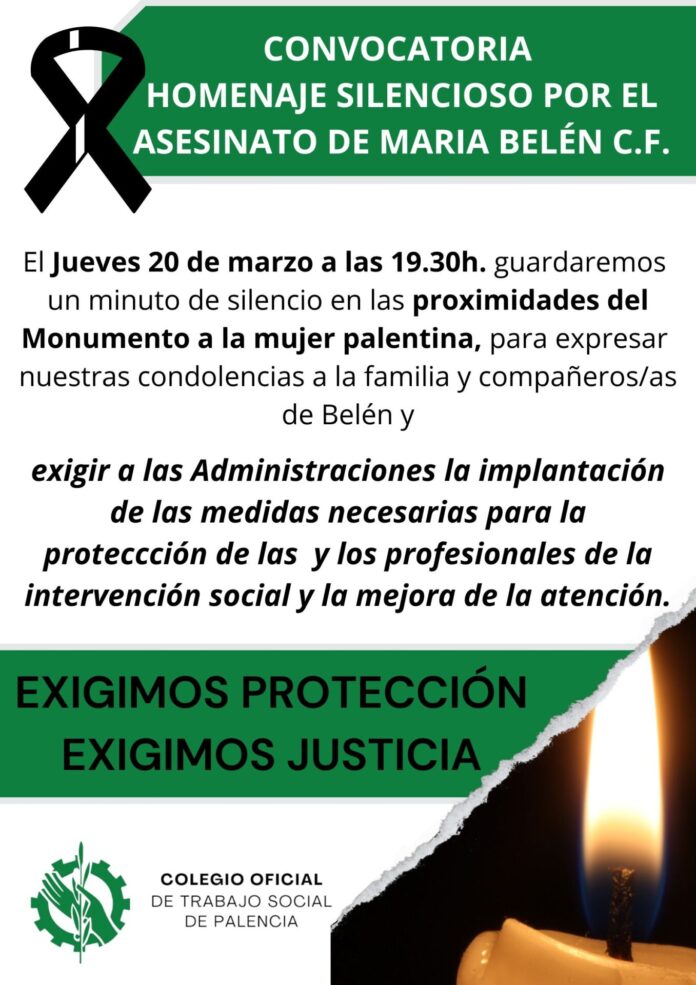 CONVOCATORIA SILENCIOSA 20 DE MARZO COTS PALENCIA