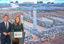 El presidente de la Diputación de Burgos, Borja Suárez, y la viceconsejera de Acción Cultural, Mar Sancho, presentan Sistema Patrimonial Integrado Huellas de Roma - ICAL