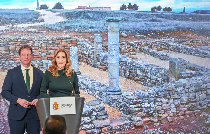 El presidente de la Diputación de Burgos, Borja Suárez, y la viceconsejera de Acción Cultural, Mar Sancho, presentan Sistema Patrimonial Integrado Huellas de Roma - ICAL