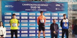 Samuel Gutiérrez en el podio