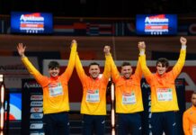 Spanish Beatles celebrando la plata en el Europeo