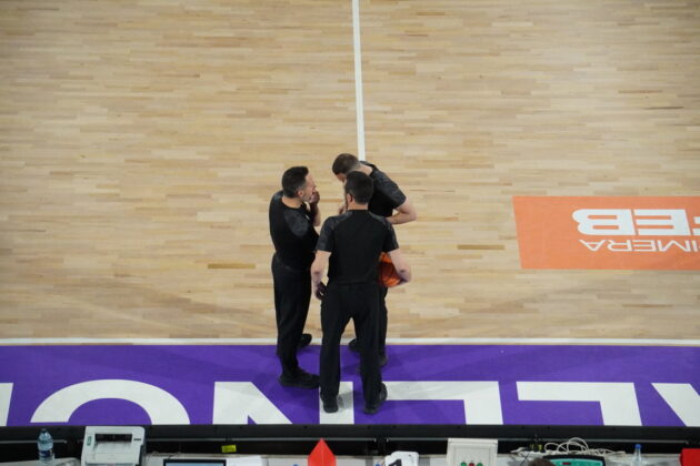 Tr&iacute;o arbitral del Super Agropal Palencia vs Cartagena