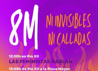 cartel plataforma derechos mujeres 8M 2025