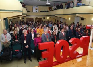 Congreso Provincial del PSOE de Palencia en la Casa del Pueblo de Barruelo de Santullán