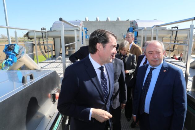 Visita del consejero de Medio Ambiente, Vivienda y Ordenaci&oacute;n del Territorio a la Estaci&oacute;n Depuradora de Aguas Residuales (EDAR) de Grijota