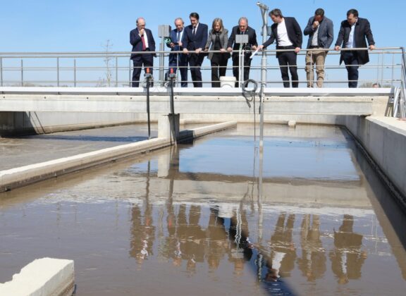 Visita del consejero de Medio Ambiente, Vivienda y Ordenaci&oacute;n del Territorio a la Estaci&oacute;n Depuradora de Aguas Residuales (EDAR) de Grijota