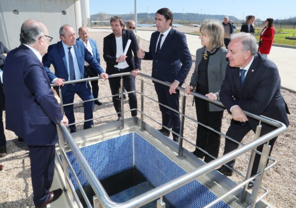 Visita del consejero de Medio Ambiente, Vivienda y Ordenaci&oacute;n del Territorio a la Estaci&oacute;n Depuradora de Aguas Residuales (EDAR) de Grijota