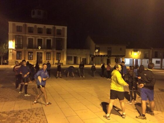 CD Villa de Paredes en sus primeros entrenamientos en octubre de 2015