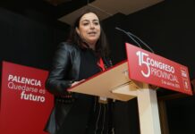 Miriam Andrés en el Congreso del PSOE de Barruelo