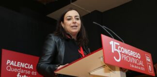 Miriam Andrés en el Congreso del PSOE de Barruelo