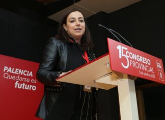 Miriam Andrés en el Congreso del PSOE de Barruelo