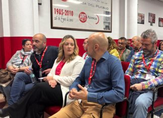 Gorka López, Laura Saiz y Óscar Lobo. UGT Palencia