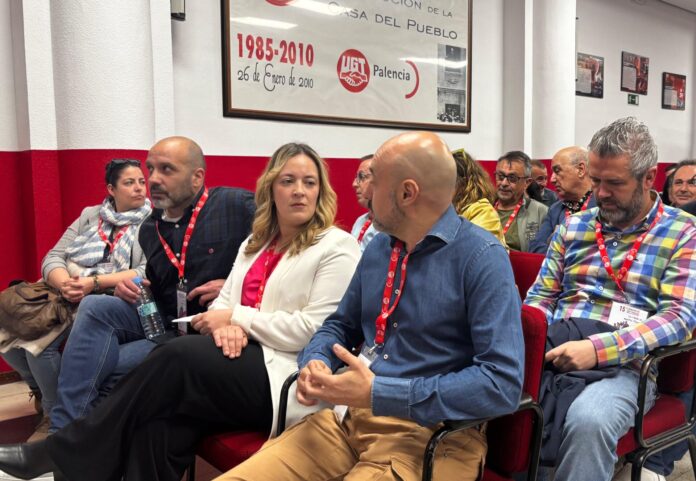 Gorka López, Laura Saiz y Óscar Lobo. UGT Palencia