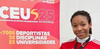 Isabel Nieto en el Campeonato Universitario