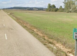 Un herido en un accidente en la P-240 en Velillas del Duque