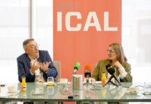 Aeice, Clúster de Hábitat Eficiente de Castilla y León, participa en los Desayunos de Ical. Asisten, la presidenta, Estíbaliz González y el director Enrique Cobreros