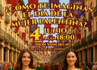 Cartel Día de la Mujer, ¡Vamos Palencia!