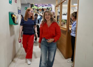 Yolanda Díaz pide al PSOE “contundencia” y que no les “tiemble la mano” ante el caso de los audios de Leire Díez